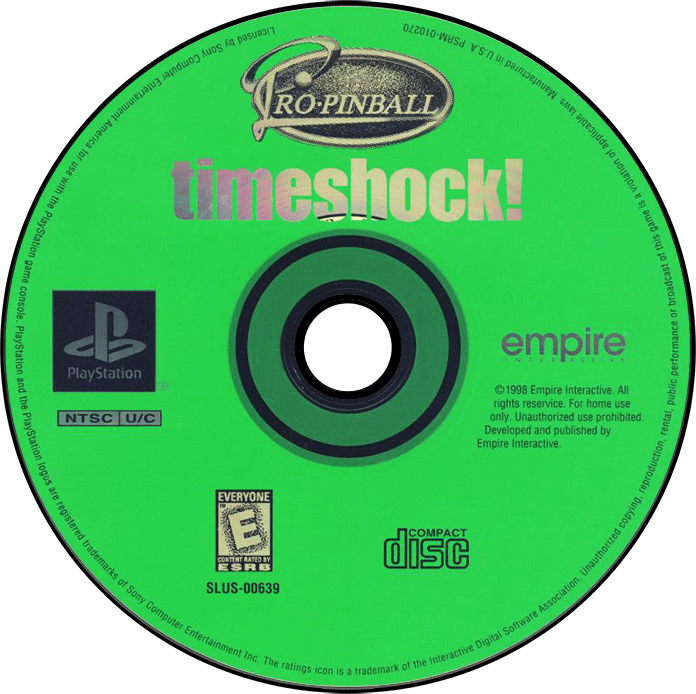 Pro Pinball Timeshock media 7 for Playstation